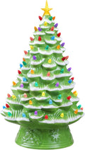 mr. christmas 18 inch nostalgic ceramic tree, lime, main product view
