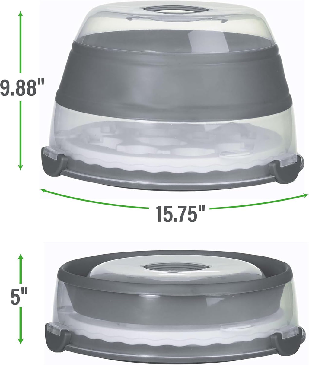 prepworks collapsible cupcake carrier - 12-cup capacity, foldable shown in use