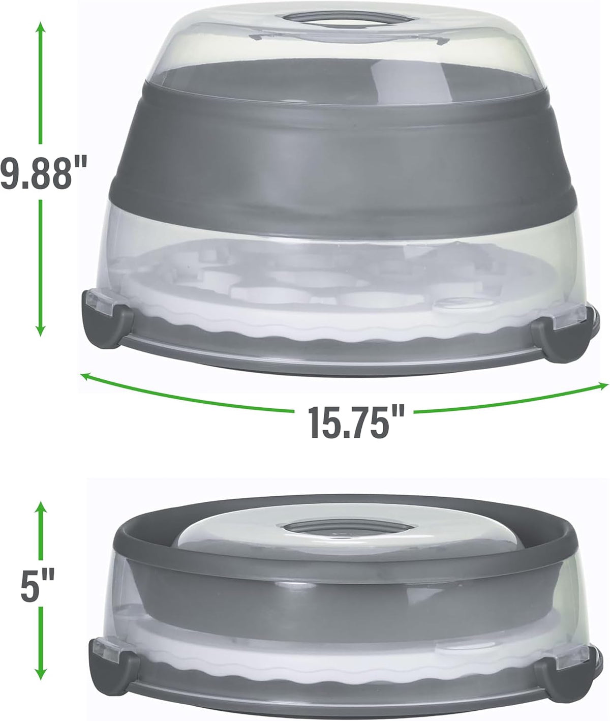 prepworks collapsible cupcake carrier - 12-cup capacity, foldable shown in use