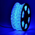 DINGFU 50ft 360 LED Waterproof Rope Lights, 110V Connectable Indoor Outdoor Blue Rope Lights for Outside, Deck, Patio, Pool, Camping, Bedroom Decor, Landscape Lighting and More (Blue)
