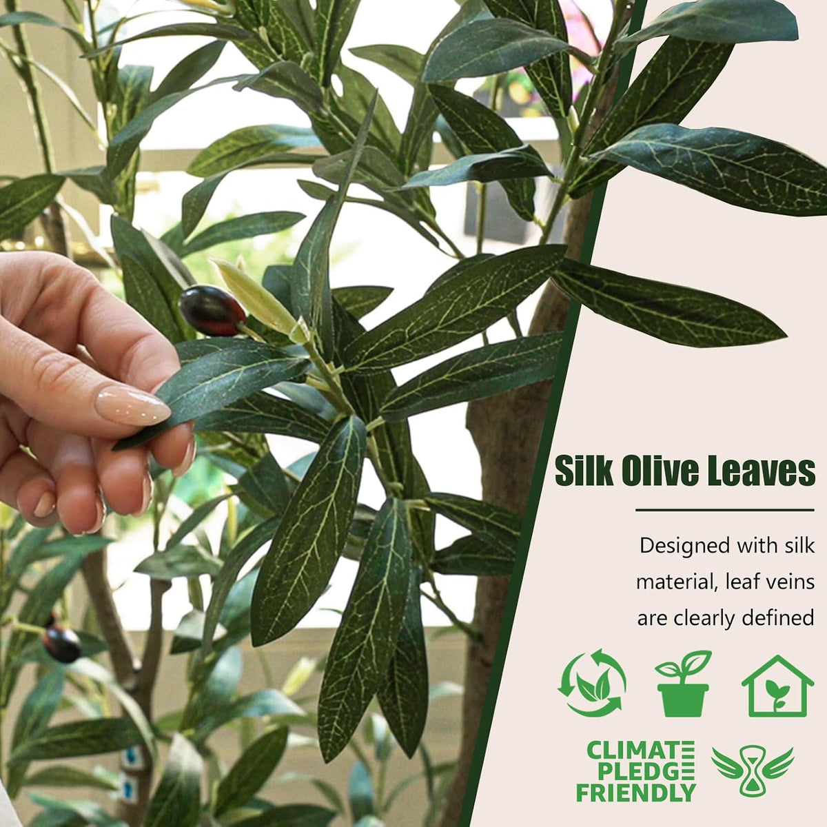 vitalismo olive trees artificial indoor: 96% lifelike, close-up detail
