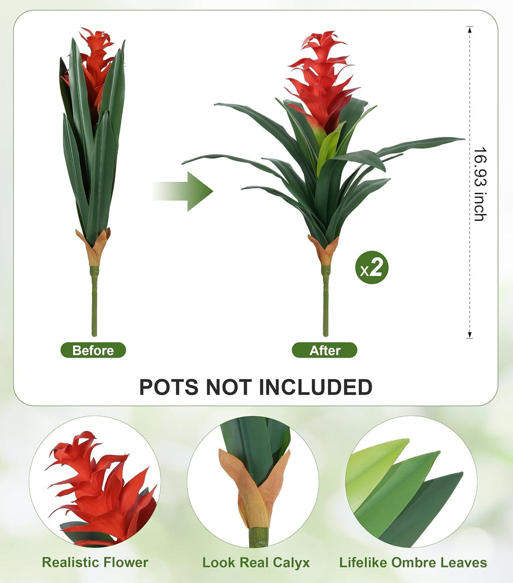 ivydale fake flowers plants for outdoors, 2 pcs shown in use