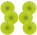 Green Graduation Party Decor,Tropical Party Decorations,Emerald Green Party Decorations,Hawaiian Themed Party Decorations,16in Hanging Paper Fans 30 Color DIY Set (Clear Green)