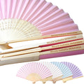 15 Sets Personalized Pink Hand Fans, Custom Engraved Folding Fans for Wedding Guests, Bamboo Folded Handheld Fan Wedding Fan Bridal Dancing Props Party Favors Bridal Shower Gifts