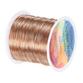 0.4mm Jewelry Wire, 26 Gauge 328FT Craft Wire Copper Beading Wire for Jewelry Making/Planting/Weaving/DIY Crafting, Soft Metal Wires [100M, Copper Tone]
