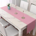 DUALIFE Valentines Day Table Runner 14x72 Inch Pink Table Runner Wedding Anniversary Party Mother's Day Table Runners Decor Hot Pink 2 Pieces