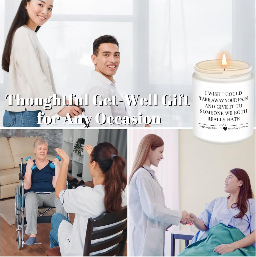 Homsolver Get Well Soon Gifts for Women, After Surgery Gifts, Feel Better, Cheer Up,Cancer,Get Well, Grieving Gift for Women, Friend, Family, Coworker, Wish Scented Candle