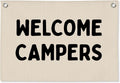 Camp Banner, Welcome Campers Camping Classroom Decor, Summer Camp Decor, Camping Flag Party Banner Decoration, Classroom Bedroom Nursery Playroom Toddler Decoration 30x20 Inch