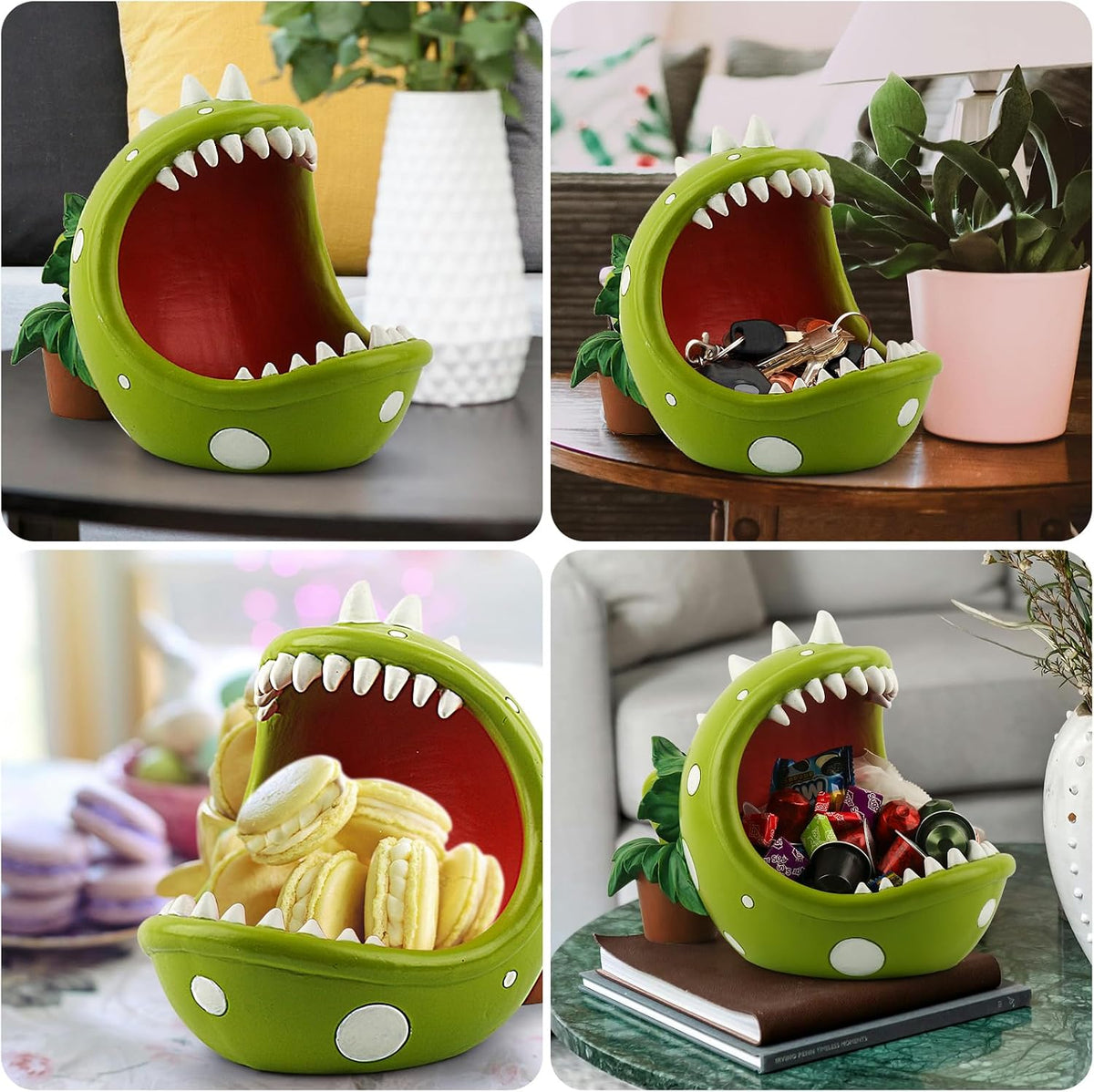 Piranha Plant Large Candy Bowl For Candy Dish Key Bowl Decorative Bowl Home D...