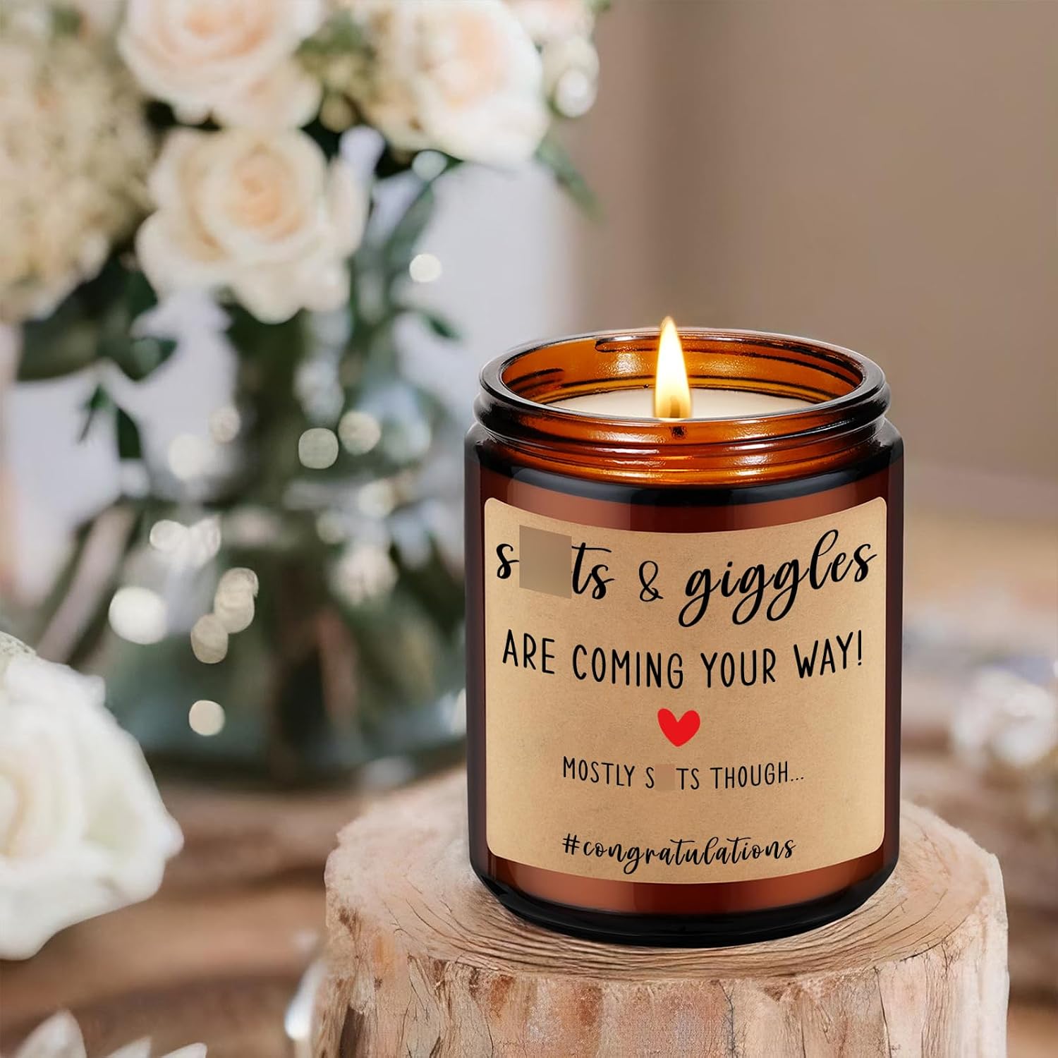 Miracu Funny Baby Shower Candle, New Parents Gifts for Couples, Unique Mom and Dad Gifts for New Parents, Expecting Mom to be - Fathers Day, Boy Baby Announcement, Congratulations Pregnancy Couple
