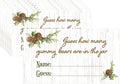 DISTINCTIVS Guess How Many Gummy Bears Woodland Baby Shower Game (Extra Guessing Cards)