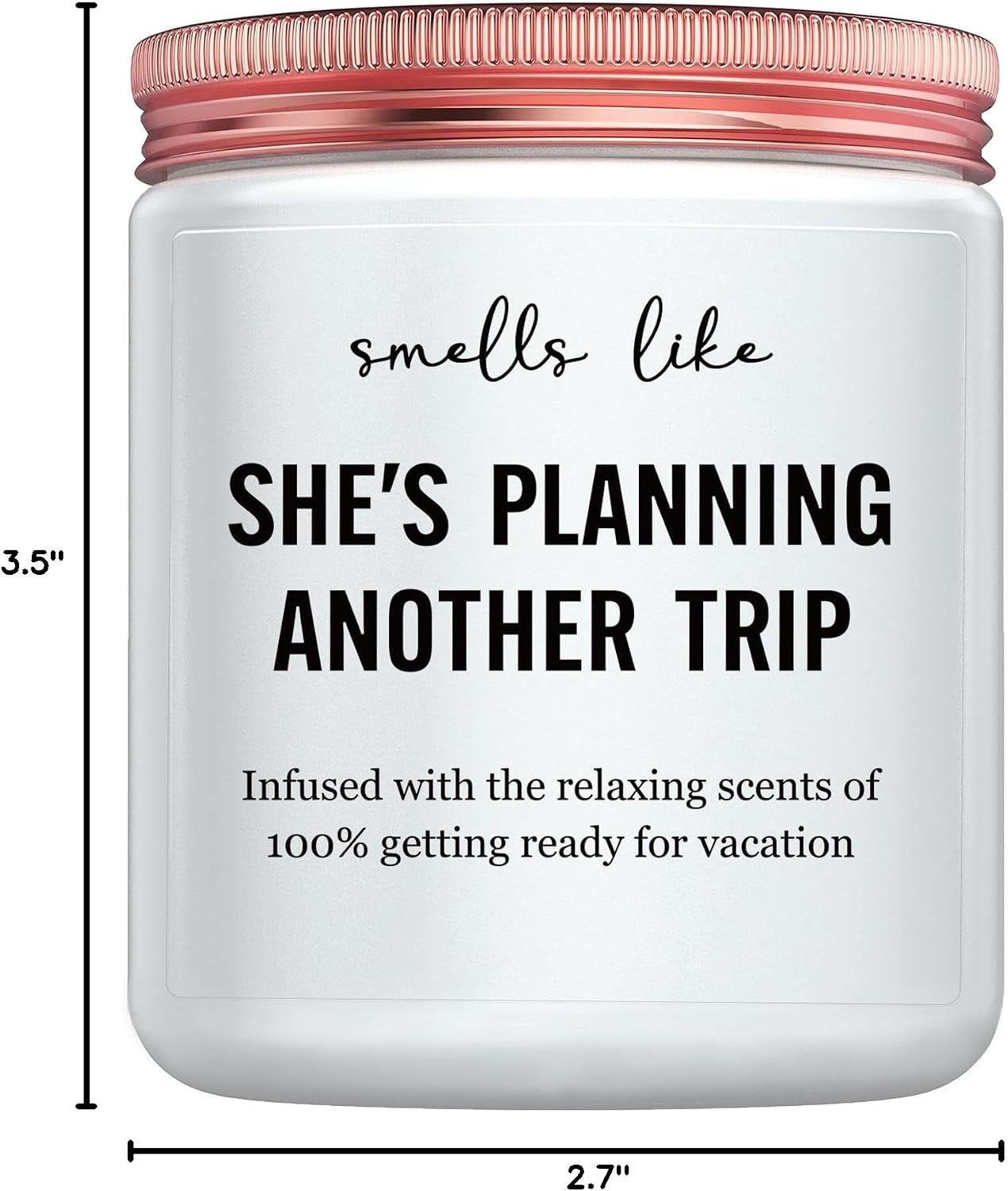 Best Travel Gifts for Women, Funny Gift for People Who Like Travel Hiking - Unique International Traveler Planner Vacation Retirement Present Candle