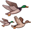 Lumncomfor 3PCS Wooden Mallard Duck Hunting Wall Decor Larger Ducks
