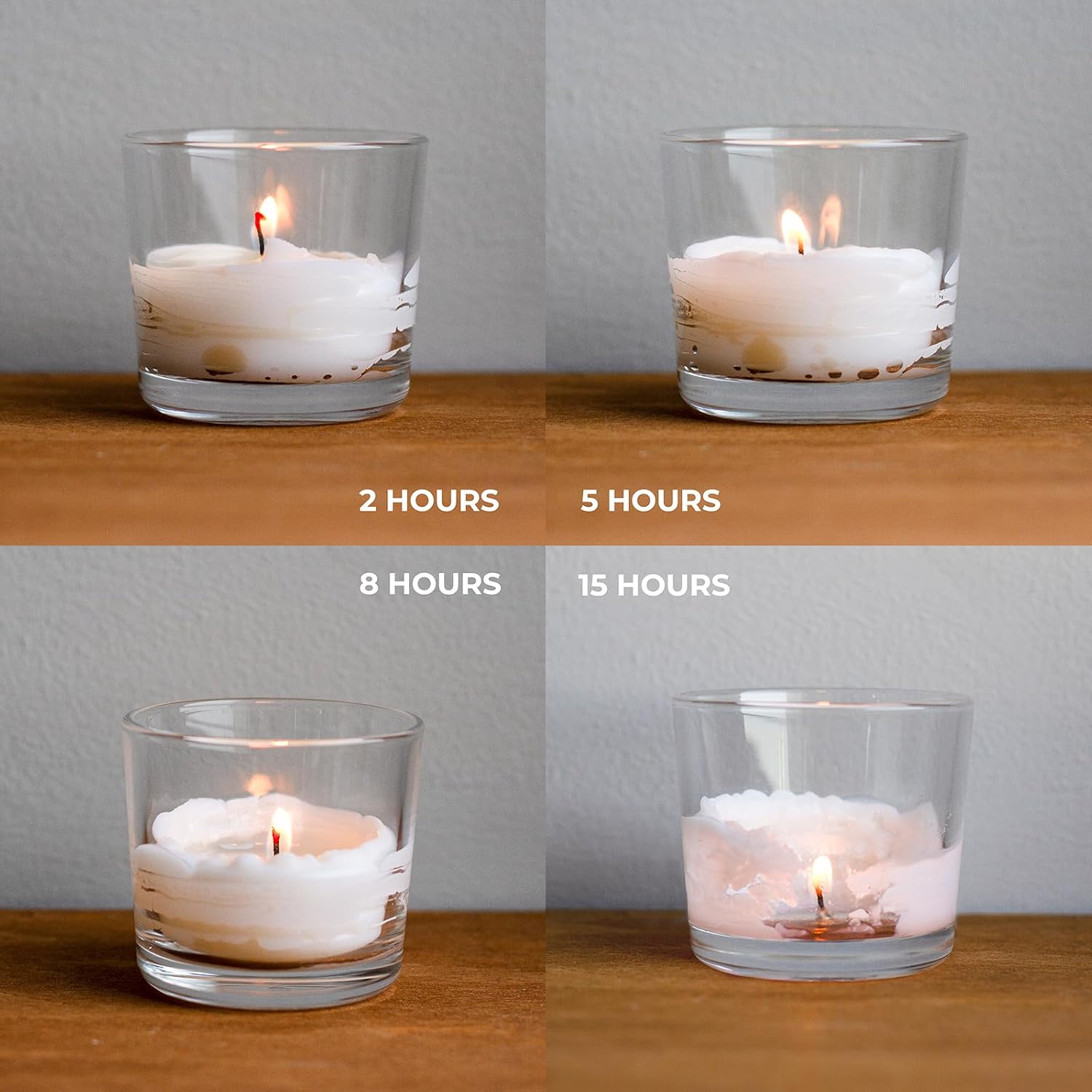 CANDWAX Unscented Ivory Votive Candles Set of 36 - Clean-Burning, Long-Lasting 15 Hour Burn - Ideal for Weddings, Home Décor, Spa, Events - Bulk Value for Versatile Use