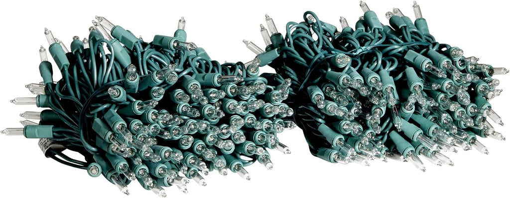 Holiday Joy - 300 Count Warm White Christmas Lights Outdoor, 64FT Length Per Set Incandescent Christmas Lights Indoor, Corded Tree String Lights for Xmas Decorations (Green Wire)