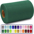 Hunter Green Tulle Fabric Roll 6 Inch X 300 FT (100 Yards) Matte Tulle Ribbon Netting Mesh Spool for DIY Tutu Skirt Wedding Bow Gift Wrapping Baby Shower Christmas Party Halloween Decorations