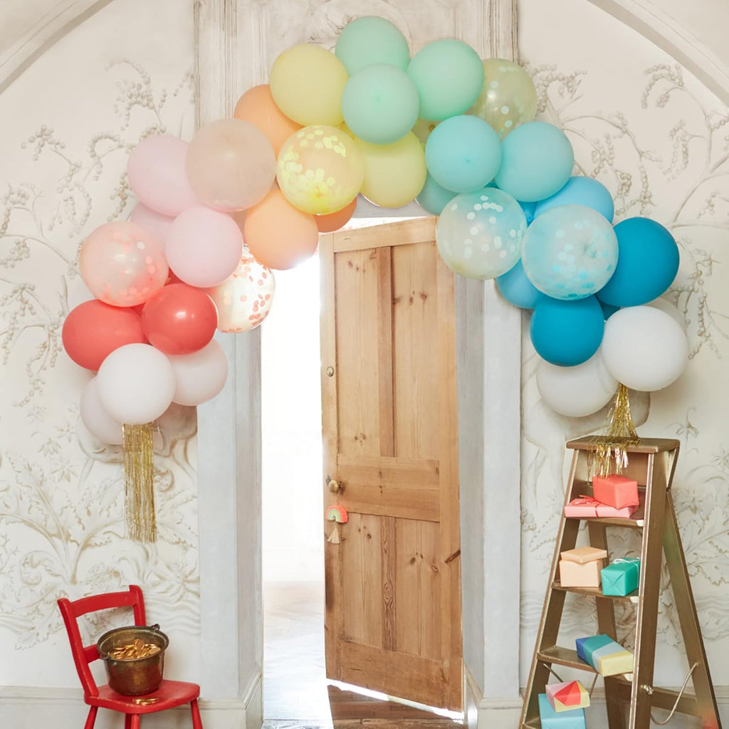 meri meri rainbow balloon arch kit (pack of shown in use
