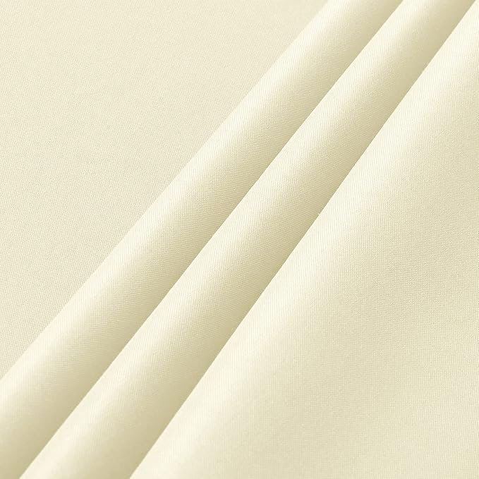 sancua 2 Pack Beige Tablecloth 54 x 78 Inch, Rectangle 4 Feet Table Cloth - Stain and Wrinkle Resistant Washable Polyester Table Cover for Dining Tables, Buffet Parties and Camping