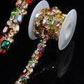 pearly jun 2 yards rhinestone trim chain crystal, main product view