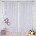 squarepie 2 pcs 4x10ft iridescent sequin backdrop for, main product view