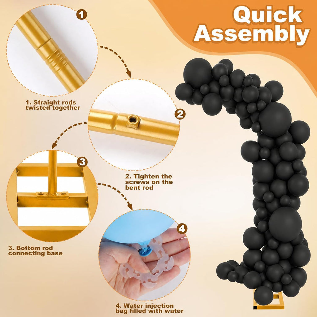 balloon arch stand kit set with 145pcs different, close-up detail