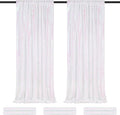 Backdrop Curtains 6 Panels Iridescent Sequin Background 2ftx8ft Glitter Fabric Baby Shower Party Wedding Photo Drapes Backdrop