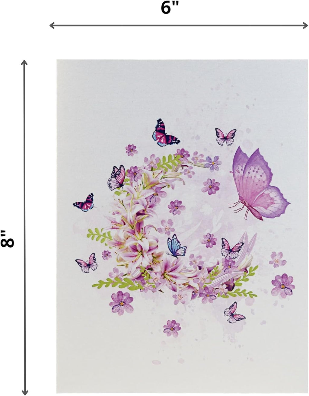 Moon Butterflies Pop Up Sympathy Cards with Envelopes, Sorry for Your Loss Card, Religious Pop Up Sympathy for Loss of Loved one, Mother, Father, Husband (PQ Moon Butterflies)