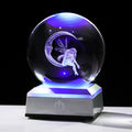 Ornalrist 3D Crystal Ball Engraved Fairy & Moon Gifts, Gifts for Daughter | Moon Fairy Crystal Ball Gifts for Girls Her, Fairy Glass Sphere Decor Gift, Gifts Ideas on Birthday Christmas for Women