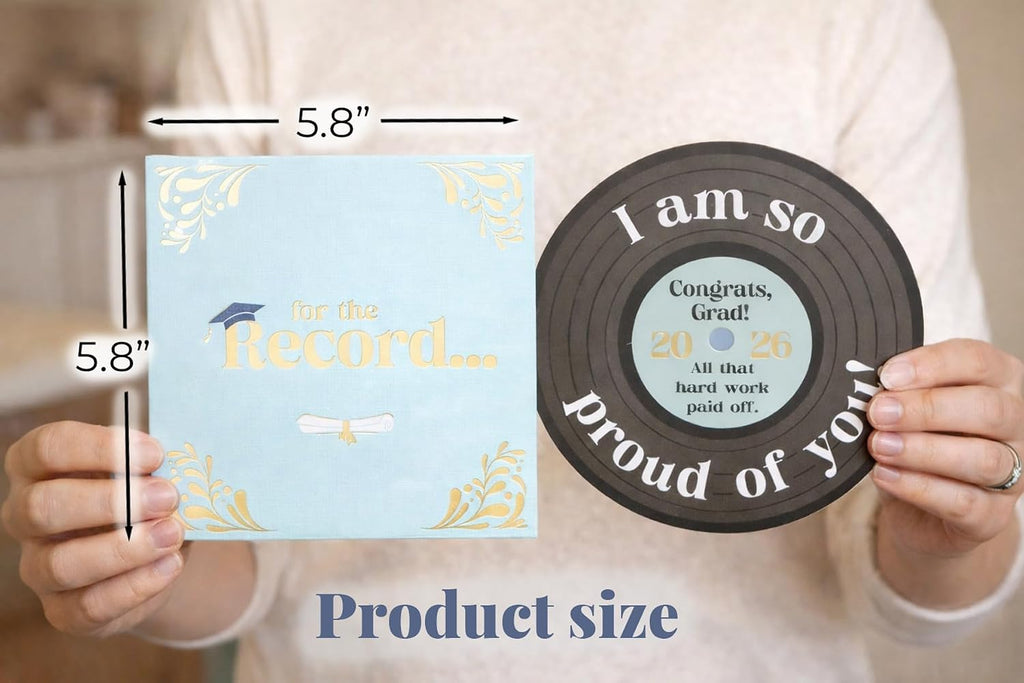 Vinyl Record Graduation Card for High School & College Graduates