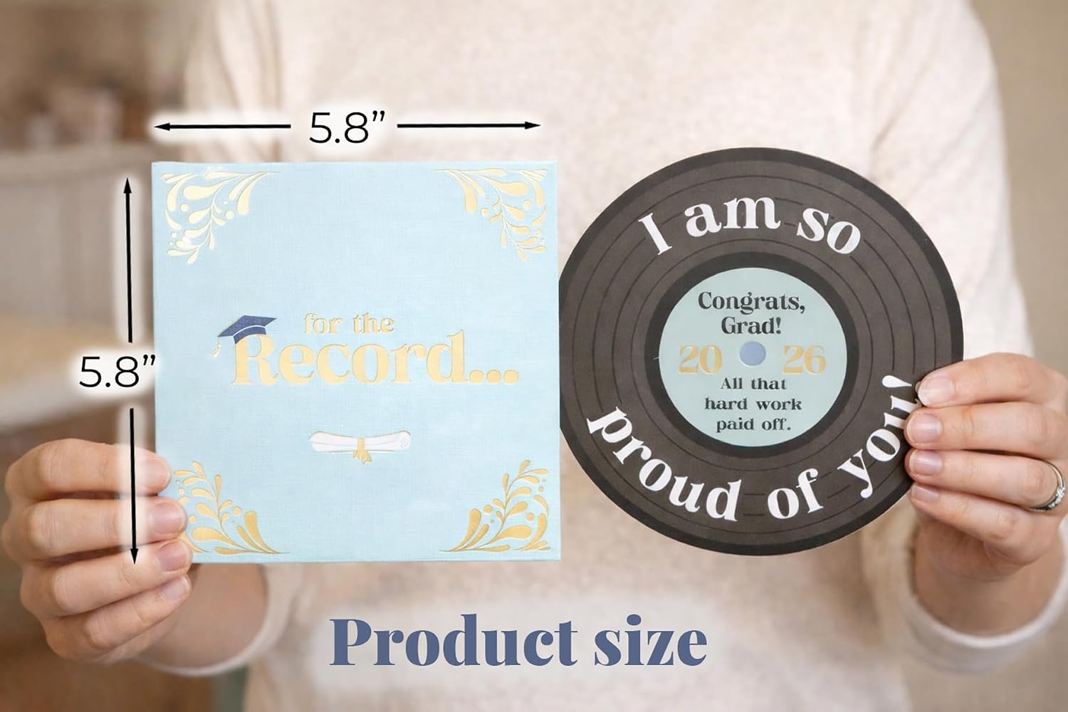 Vinyl Record Graduation Card for High School & College Graduates