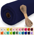 Navy Blue Tulle Fabric Roll, 54" x 40 Yards (120FT) Tulle for Wedding Decoration DIY Tutu Party Backdrop Baby Shower Table Skirts Gift Wrapping