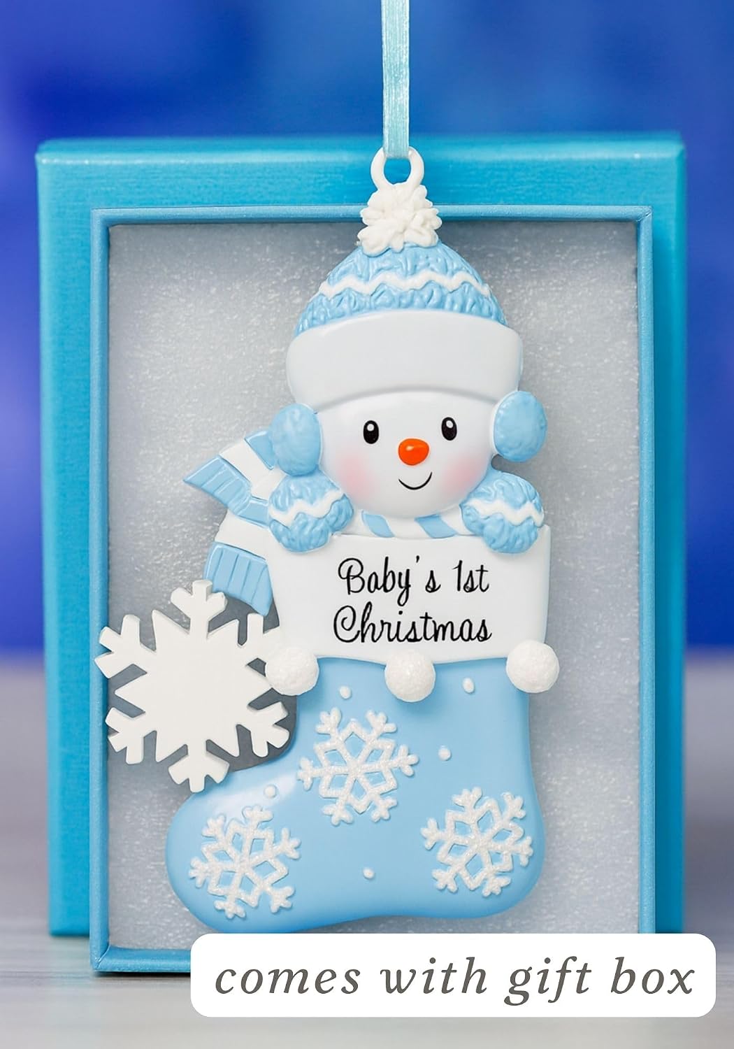 Personalized Babys 1st Christmas Ornament 2026, Gift for Expecting Parents (Personalized)