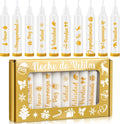 Conelist 10 Pcs Colombia Candle Night Supplies Spell Taper Candles Deseos Velitas para El 7 De Diciembre Velitas for Christmas Virgin Day Navidad para El Dia De La Virgen(Gold,4",Candle Night)