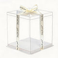 5-Pack 14-Inch Extra Large Square Cake Box (14x14x12 inch) | Statement Gift Box with Ribbon Make a Grand Impression for Weddings, Large Parties, and Corporate Events – Premium Oversized Container