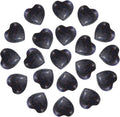 PATIKIL 20 Pcs Natural Heart Shaped Crystal Stone, 0.6 Inch Mini Polished Love Gemstone Crystal, Pocket Rock Engraved Worry Stones for Women Gifts Meditation, Indigo Blue