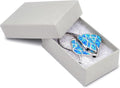 thedisplayguys 100 cardboard jewelry gift boxes with inserts, main product view