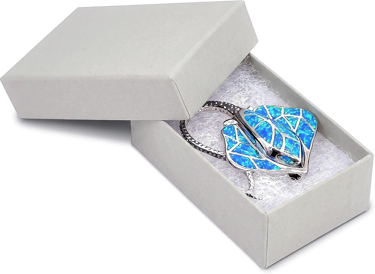 thedisplayguys 100 cardboard jewelry gift boxes with inserts, main product view