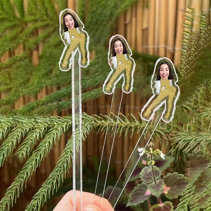 Custom 50 Pcs Double-Sided Wedding Stir Stick, Personalized Bride Face Dancers Stir Stick, Acrylic Cocktail Stirrers, Wedding Drink Stirrers, Bachelorette Party Gifts, Bridal Shower Gifts