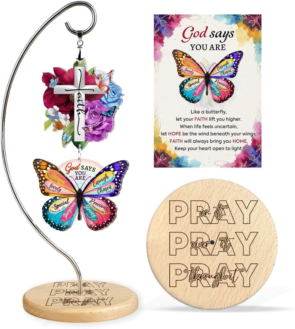 Christian Gifts for Women Birthday - Christmas Inspiration Religious Gifts for for Friends, Mom, Sister, Girl, Female Coworker, Christian - Christian Desk Decor - Religious Spiritual Gift