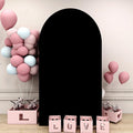 Wedding Arch Cover Black Arch Covers Stretchy Backdrop 4ft Spandex Fitted Arch Backdrop Cover Balloon Arch Stand Cover Round Top Chiara Arch Covers for Gender Reveal Baby Shower Party Ceremony