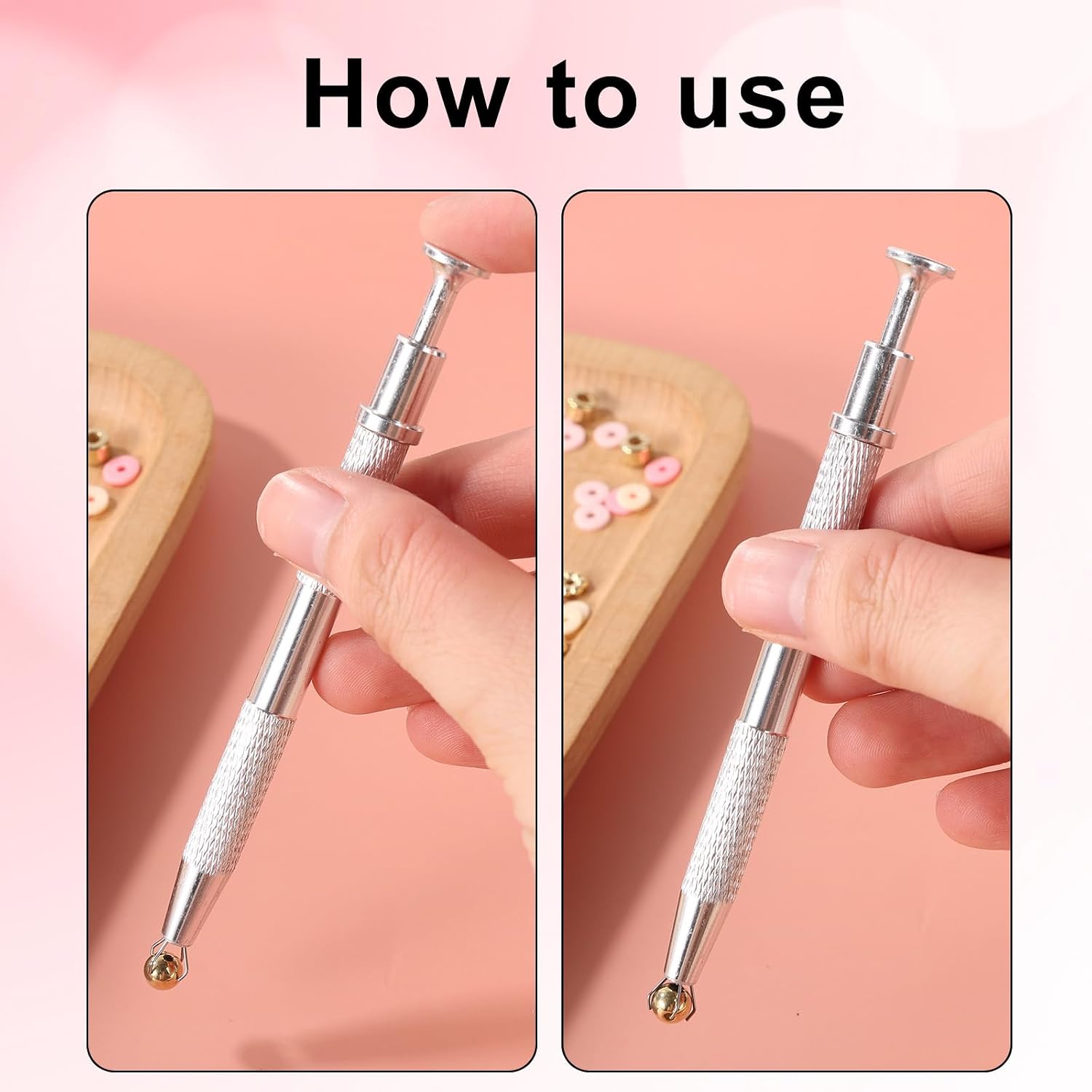 Gosknor 4pcs Cake Decorating Tools Set, Stainless Steel Bead Scoop Spatula Tweezers & 2 Icing Pens Professional Sprinkles Piercing Grabber Tools for Baking Cookies Cupcake Decoration (Silver)
