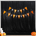 SquarePie Sequin Backdrop Curtain Not See Through Thick Glitter Background for Party 8FT x 10FT Black