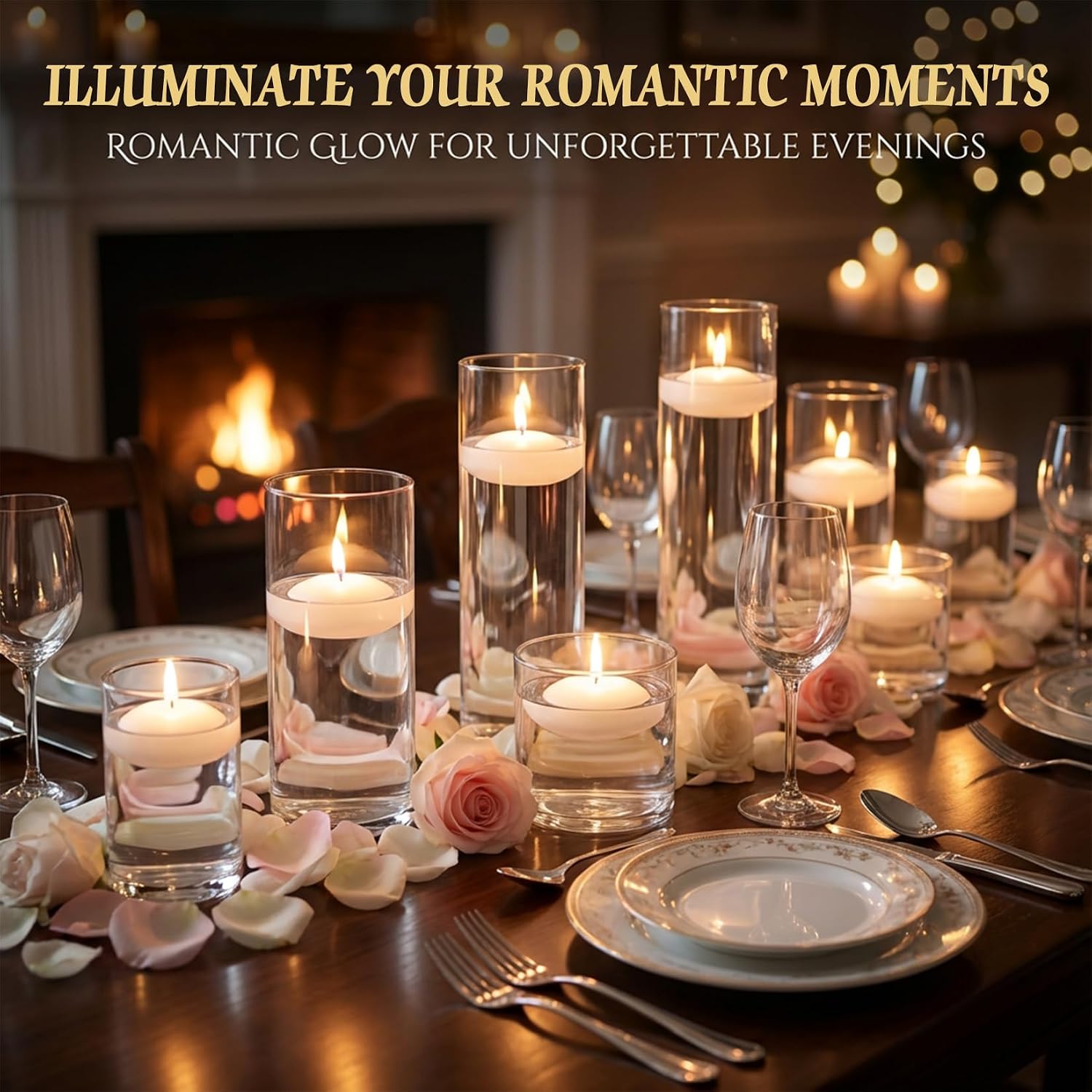 MAQIHAN 30 PCS White Floating Candles - Small Floating Candles for Centerpieces Unscented Dripless Wax Burning for Home Decorations, Weddings, Parties, Holiday, Special Occasions and Christmas