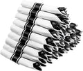 Supernal 60 Pack Hevy Duty Rolled Black Plastic Silverware,Pre Wrapped Cutlery with Napkins, Rolled Plastic Forks and Spoons, Black Disposable Silverware Suit for Party, Birthday