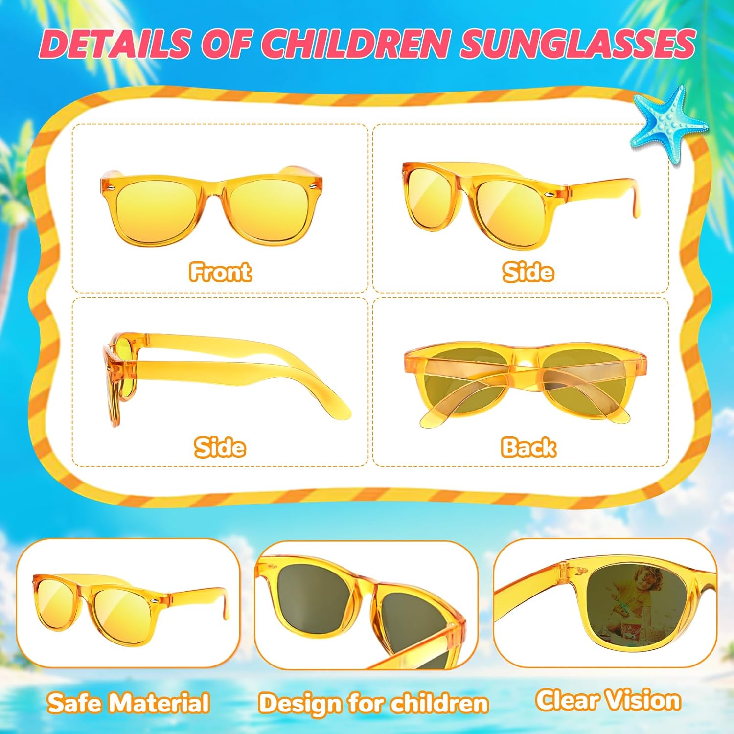 Kids Sunglasses Bulk Party Favors - 24Packs Boys Girls Sunglasses for Kids Age 3-8, Neon Sunglass with UV400 Protection, Goodie Bags Stuffers for Kid Birthday Party Supplies, End of Year Student Gifts