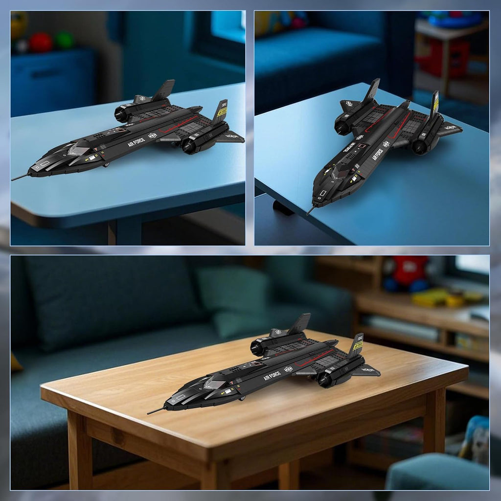 reobrix sr-71 blackbird building set, 1775 pcs military, main product view