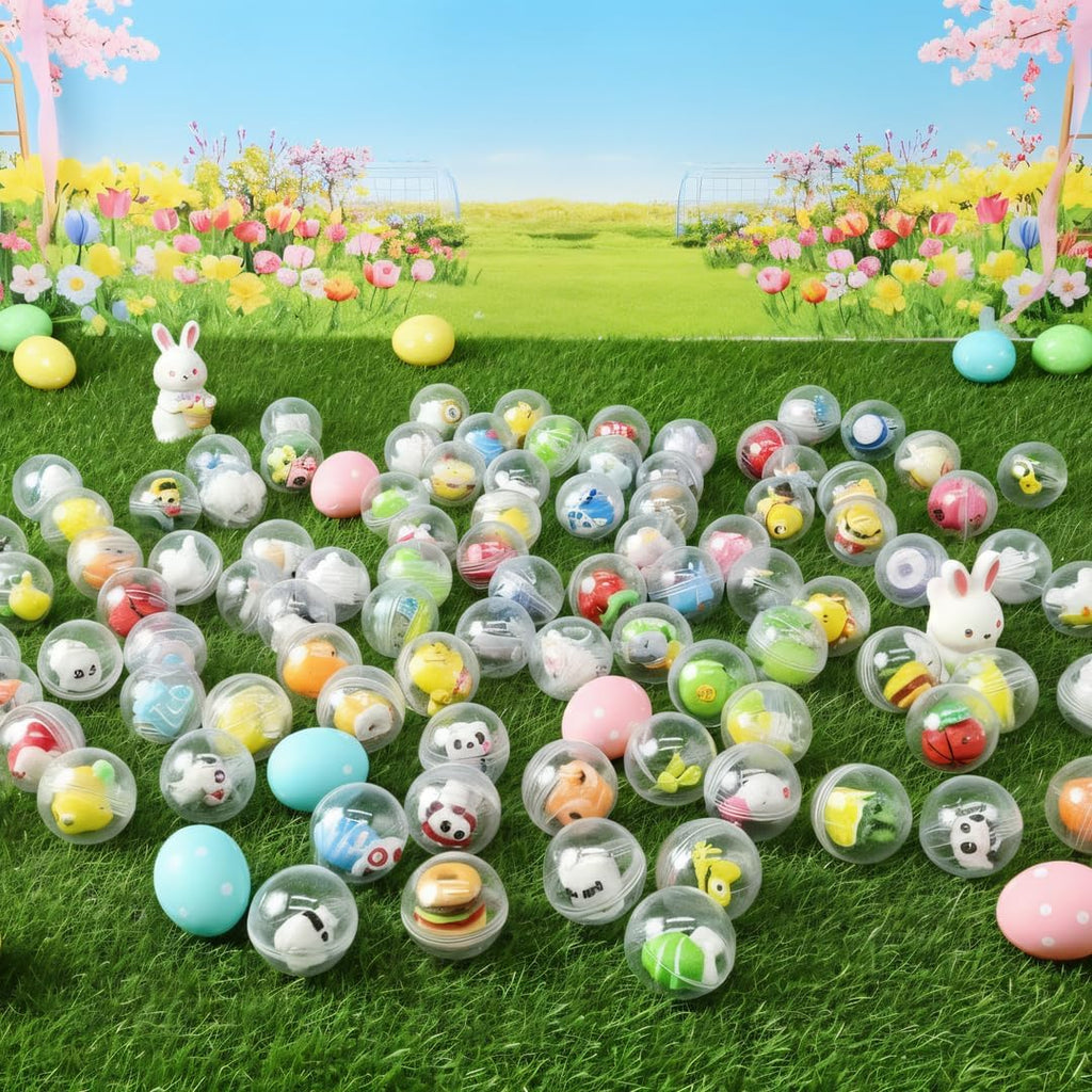 50pcs Adorable Mini Kawaii Capsule Toys Collection Perfect for Sharing Educational Great for Kids Boys Girls Goodie Bag Christmas Stocking Stuffers Treasure Box Classroom Prizes Carnival Gifts