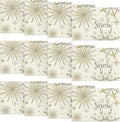 Artoid Mode Beige Snowflake Let It Snow Winter Placemats Set of 12, 12x18 Inch Seasonal Christmas Table Mats for Party Kitchen Dining Decoration