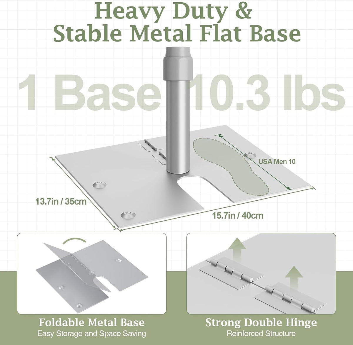 EMART Heavy Duty Backdrop Stand 10x10 Adjustable Photo Pipe and Drape Stand