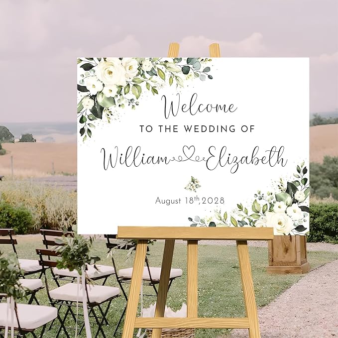 Welcome To Our Wedding Welcome Sign Personalized, Reserved Signs For Weddings, Rustic Wedding Decorations For Ceremony, Weddings Memorial Sign Decoration For Ceremony